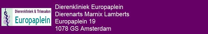 Dierenarts Marnix Lamberts is werkzaam bij Diierenkliniek Europaplein in Amsterdam